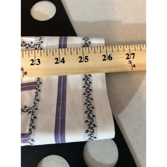 Robert Graham Flip Cuff Multicolor Striped Long Sleeve Button Shirt Mens XL - Picture 9 of 10